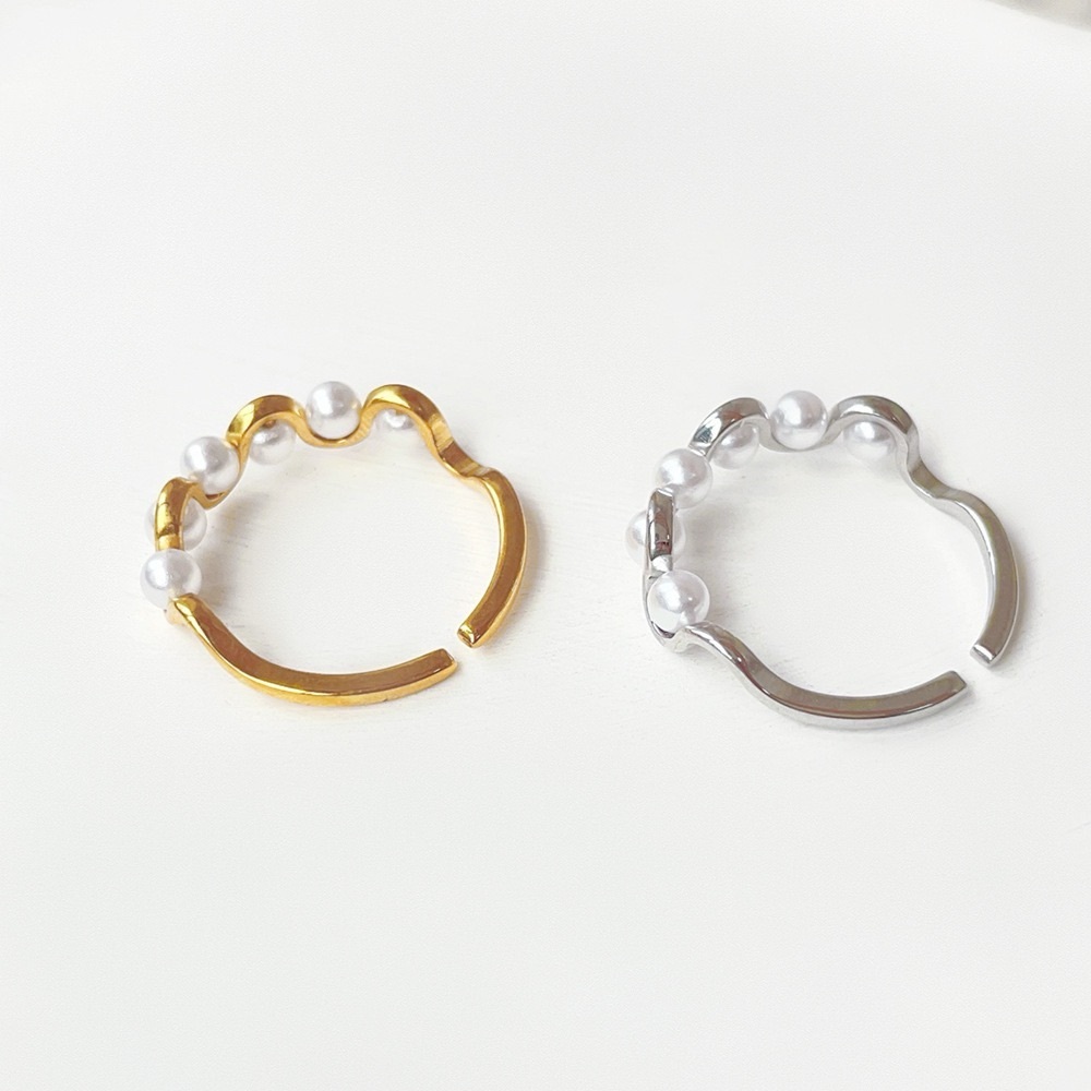 TWO RINGS for $39❤️Dainty Minimalist Rings* Open Rings*Pearl Rings*LW - Picture 4 of 8